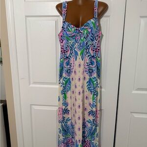 Lilly Pulitzer Ambria Cream Maxi Dress Macadamia Haute Cature